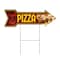 Signmission Pizza Arrow Yard Sign Funny Home Decor 36in Wide C-ARROW12-999667 - alternate 1